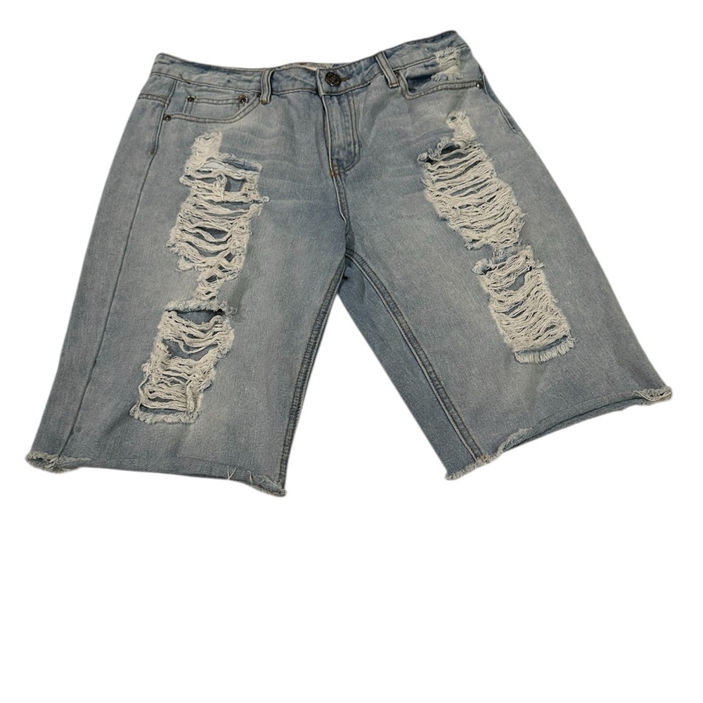 Hot Kiss Kelsea Bermuda Denim Shorts